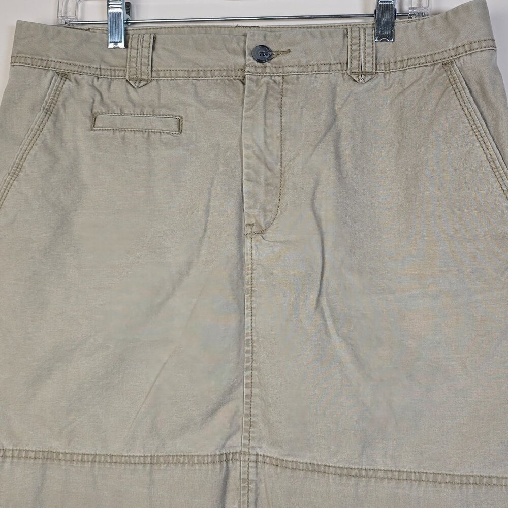Gap Khaki Skirt Womens Size 12 Tan School Girl Light Academia Casual Minimalist - Picture 2 of 10